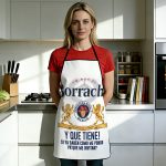 1pc of 2D Flat 100WQ 'Drunkard' Beer Apron with Printed Design, Durable And Easy to Clean, Adjustable Waist Strap, Made of Polyester, Unisex Cooking Apron, Perfect for Home Baking, Kitchen, Garden, And Hairdressing, a Great Gift Option for Parents