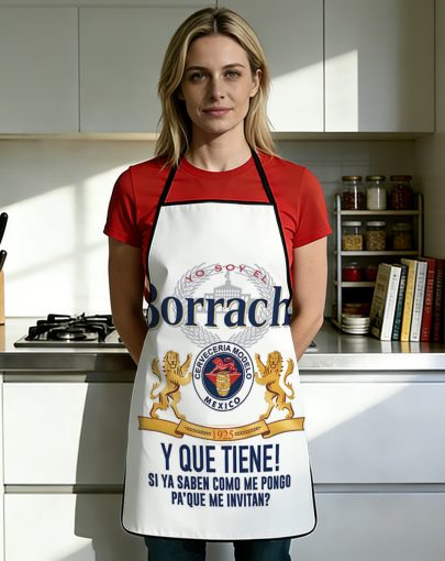 1pc of 2D Flat 100WQ 'Drunkard' Beer Apron with Printed Design, Durable And Easy to Clean, Adjustable Waist Strap, Made of Polyester, Unisex Cooking Apron, Perfect for Home Baking, Kitchen, Garden, And Hairdressing, a Great Gift Option for Parents
