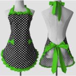 Korean Style Princess Bow Dot Apron - Soft Breathable Cotton Kitchen Apron with Pockets Suitable for,, Crafts, Arts & Crafts Activities
