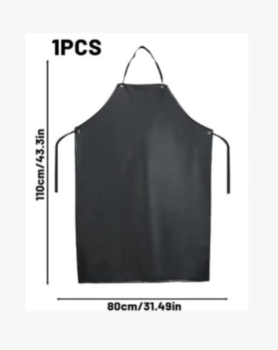 Heavy-Duty PVC Apron Compatible for Home Cleaning, Pet Care & Work - Multi-Purpose Durable Apron with 3 Styles (Designs) - Easy-Clean Cover for Shop Use, DIY & Professional Tasks